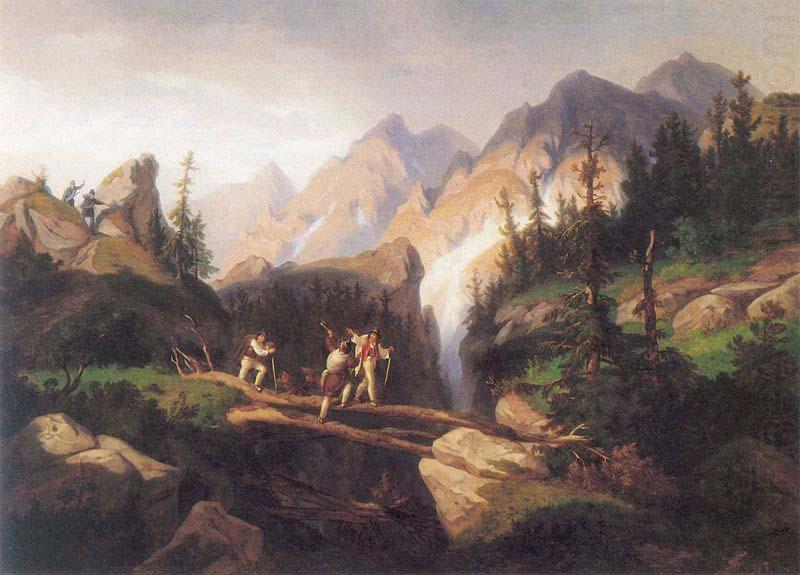 Smugglers in the Tatra Mountains, unknow artist